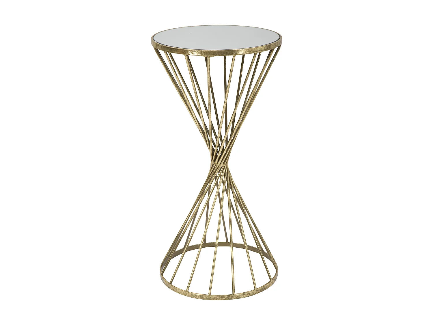 Table d'Appoint Design "Hypnose" 70cm Or