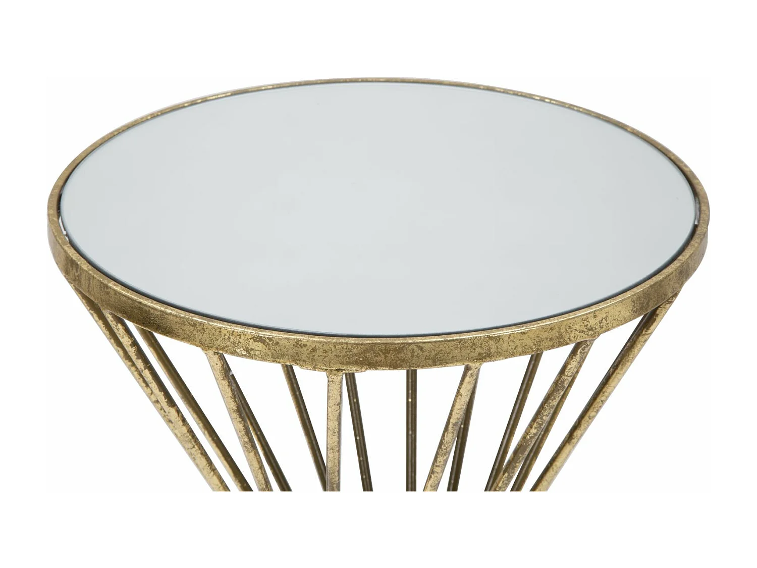 Table d'Appoint Design "Hypnose" 70cm Or
