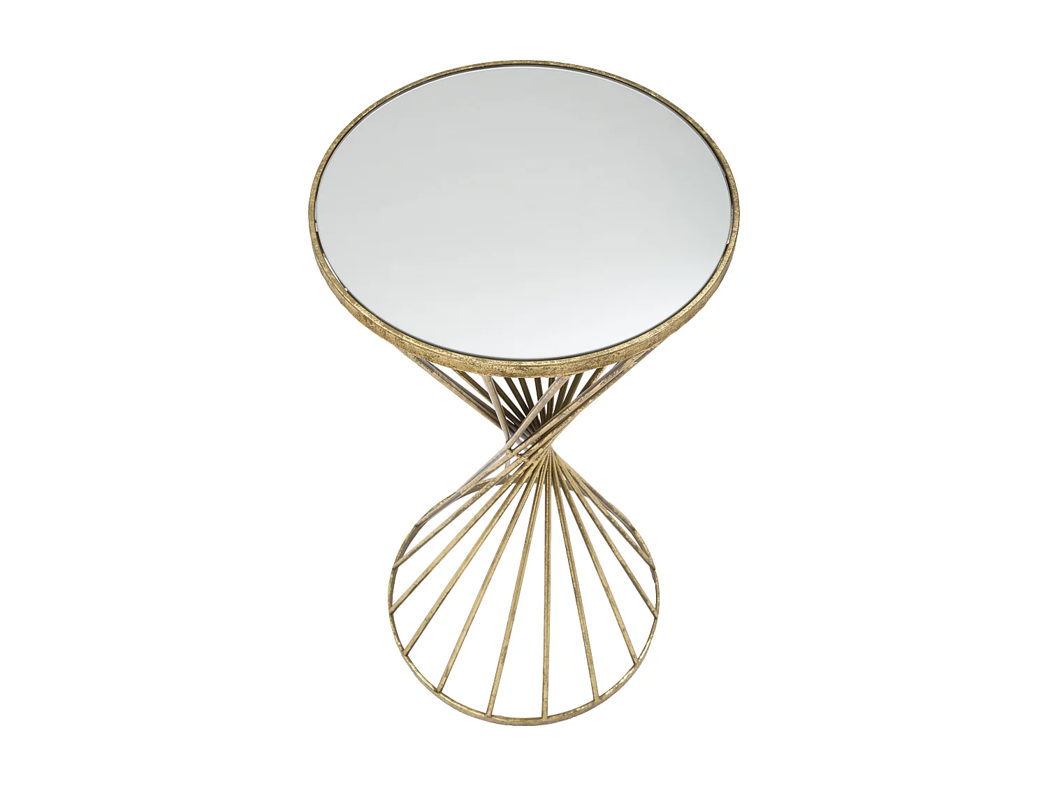 Table d'Appoint Design "Hypnose" 70cm Or