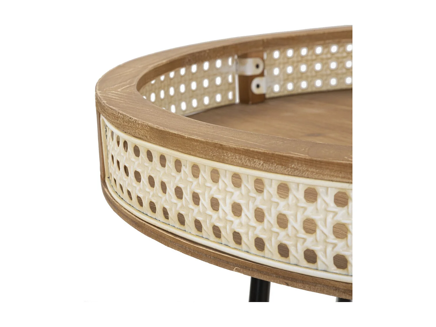 Table Basse Design "Fuji" 60cm Naturel