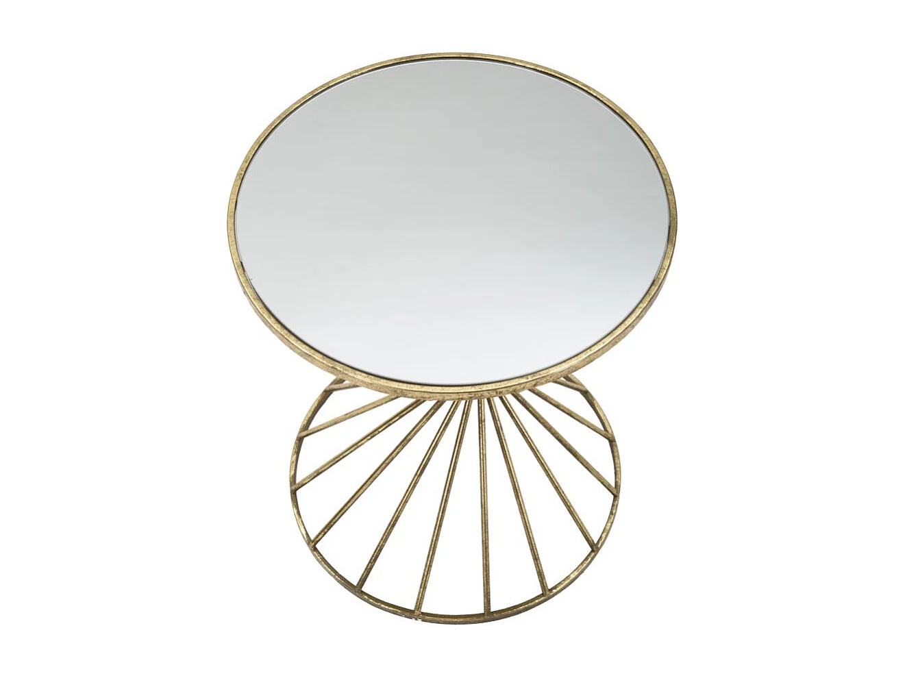 Table d'Appoint Design "Hypnose" 50cm Or