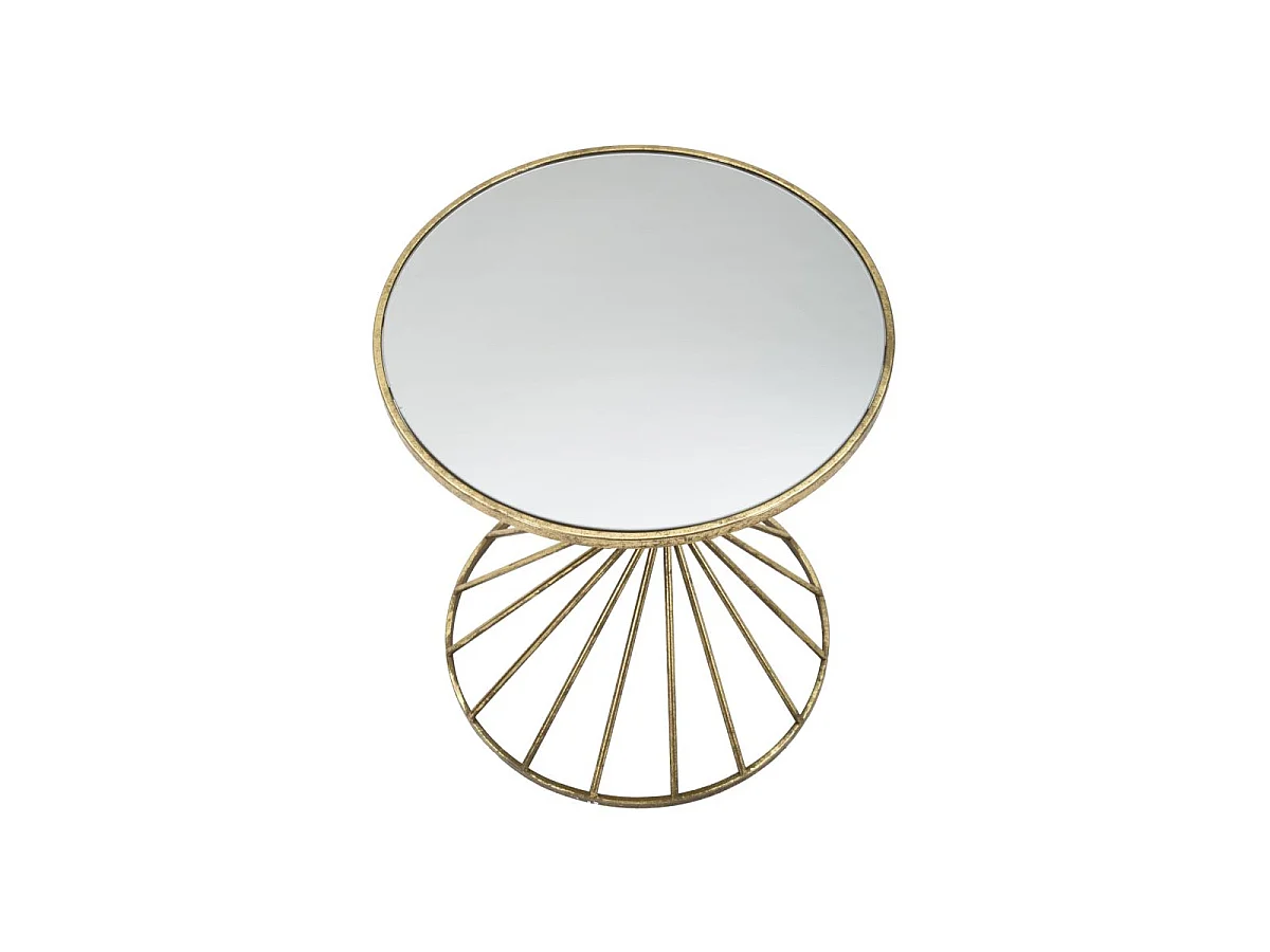 Table d'Appoint Design "Hypnose" 50cm Or