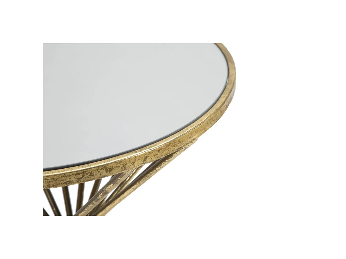 Table d'Appoint Design "Hypnose" 50cm Or