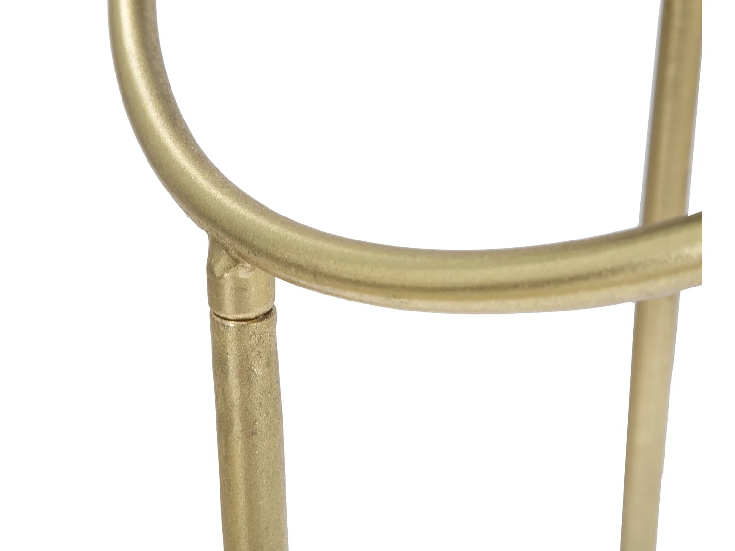 Table d'Appoint Design "Ring" 80cm Noir & Or