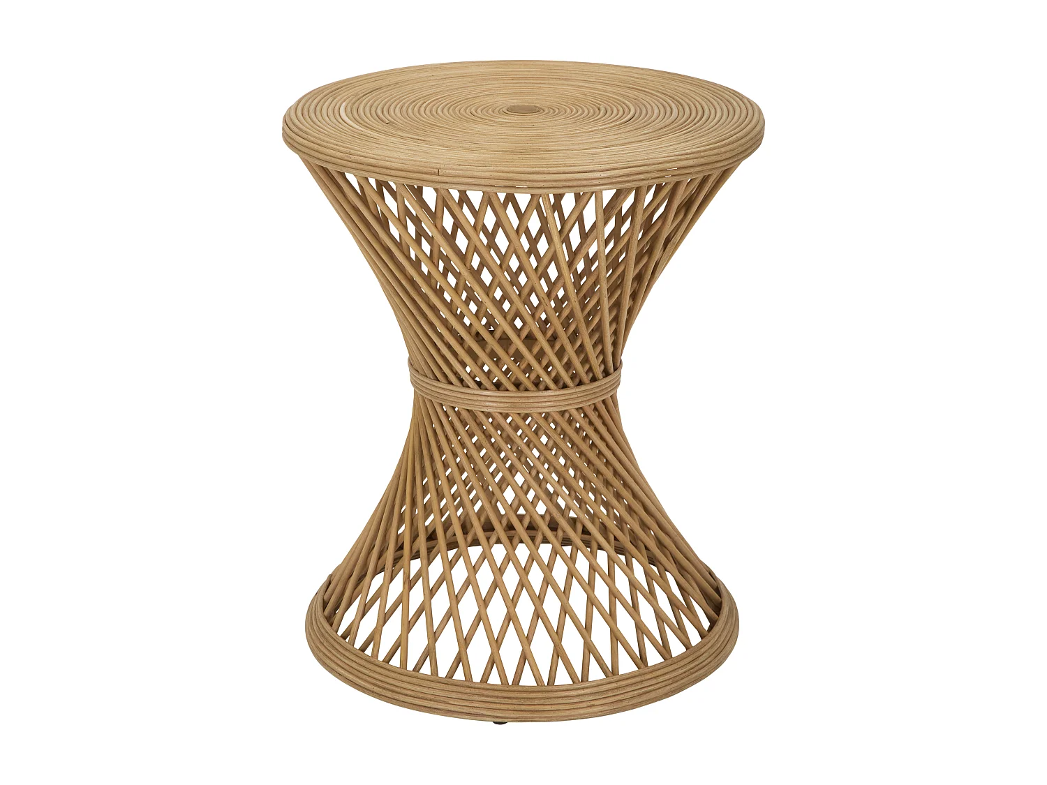 Table d'Appoint en Rotin "Marcia" 56cm Naturel