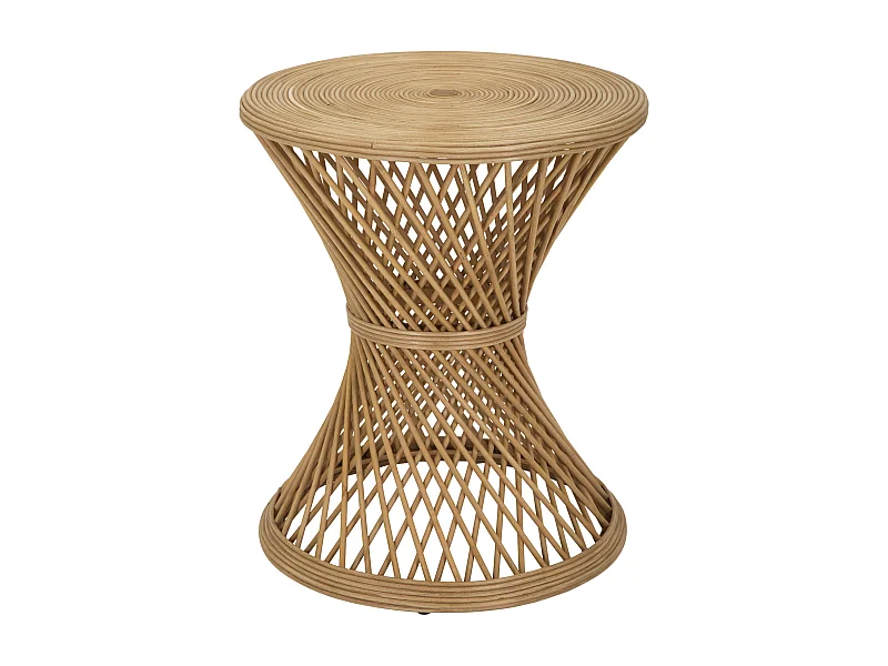 Table d'Appoint en Rotin "Marcia" 56cm Naturel