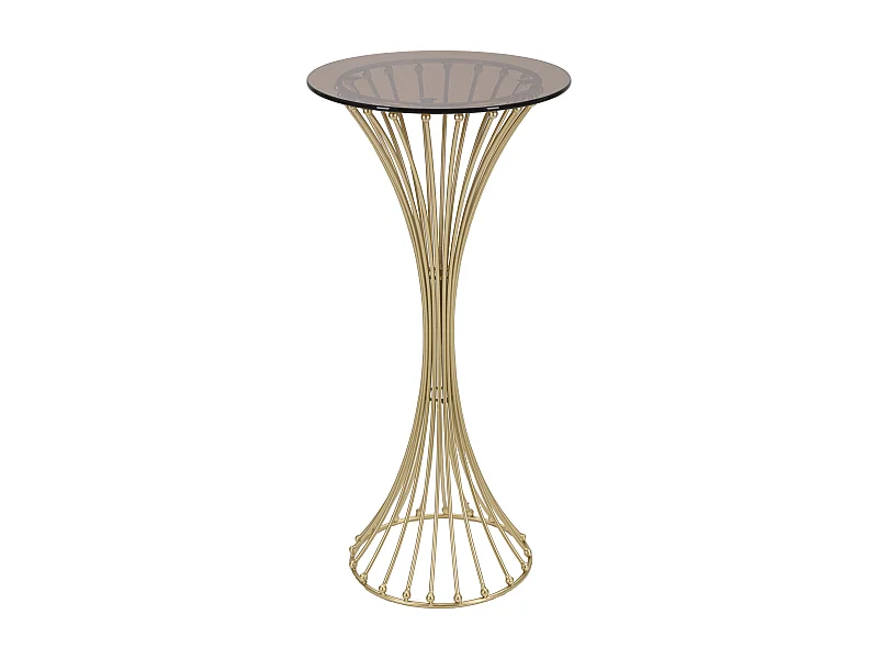 Table d'Appoint Design en Métal "Century" 82cm Or