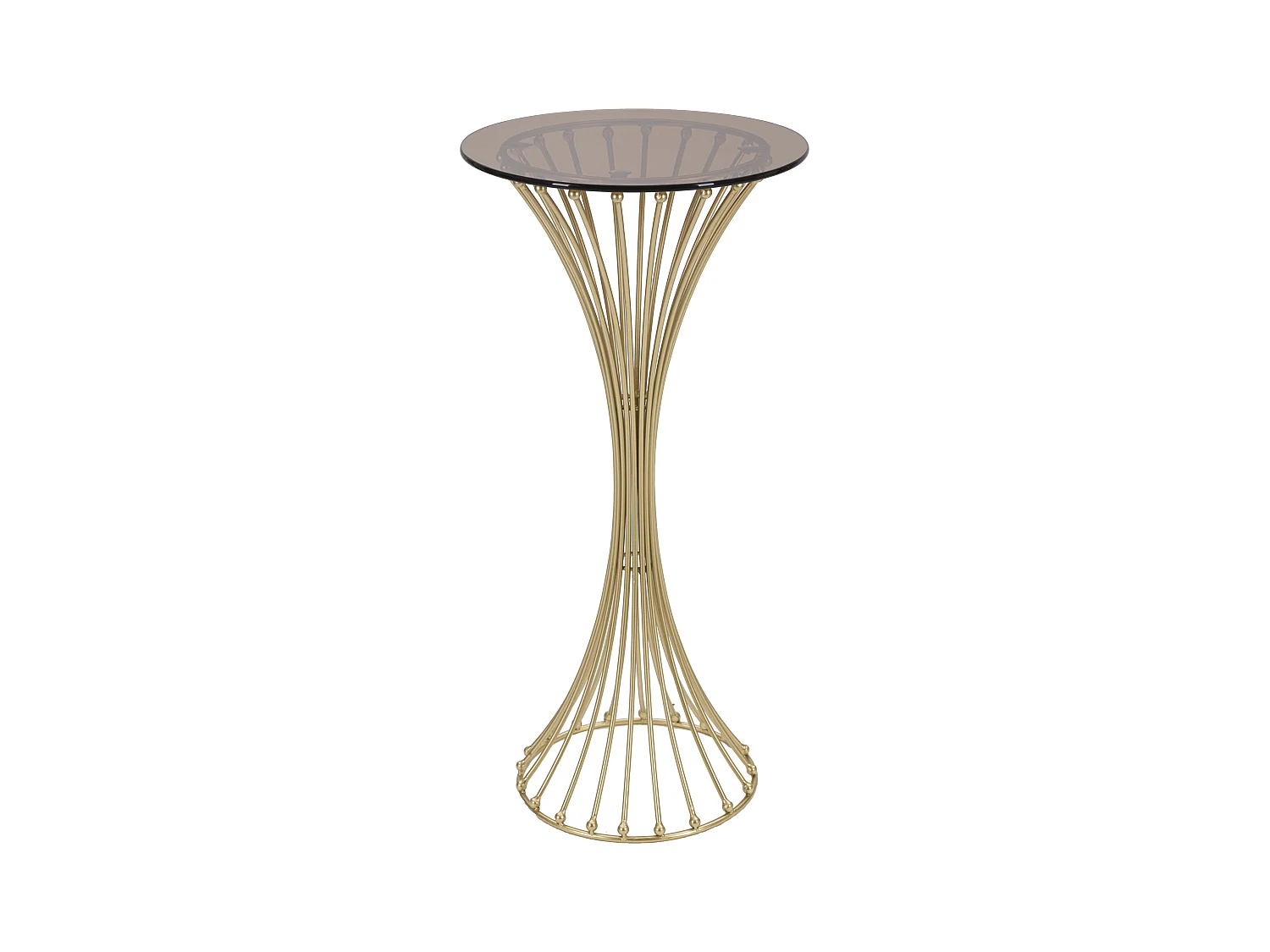 Table d'Appoint Design en Métal "Century" 82cm Or