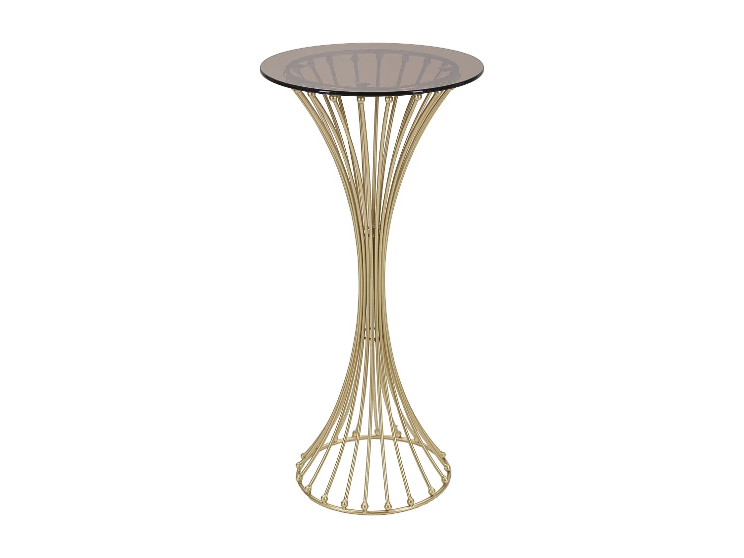 Table d'Appoint Design en Métal "Century" 82cm Or
