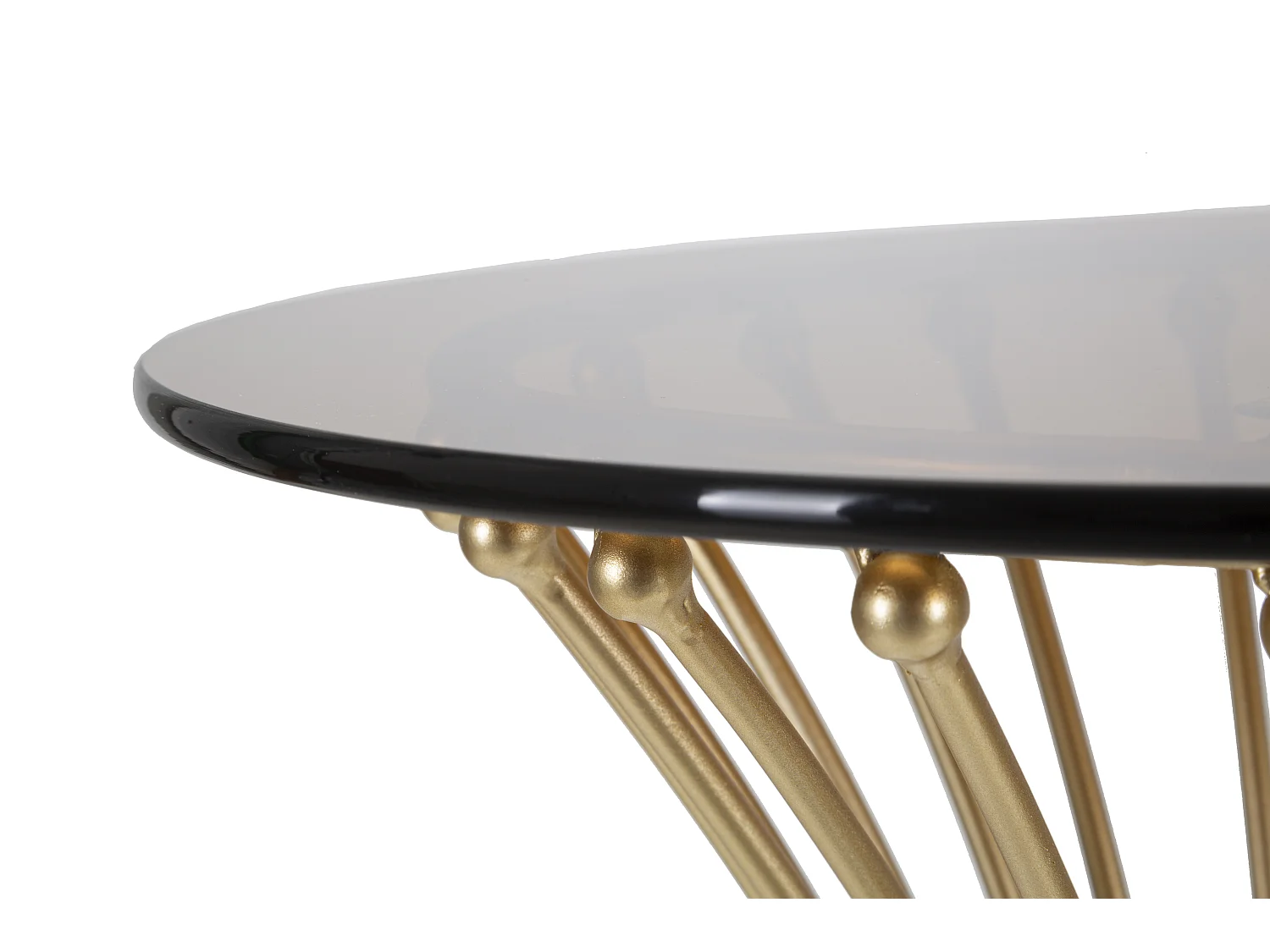 Table d'Appoint Design en Métal "Century" 82cm Or