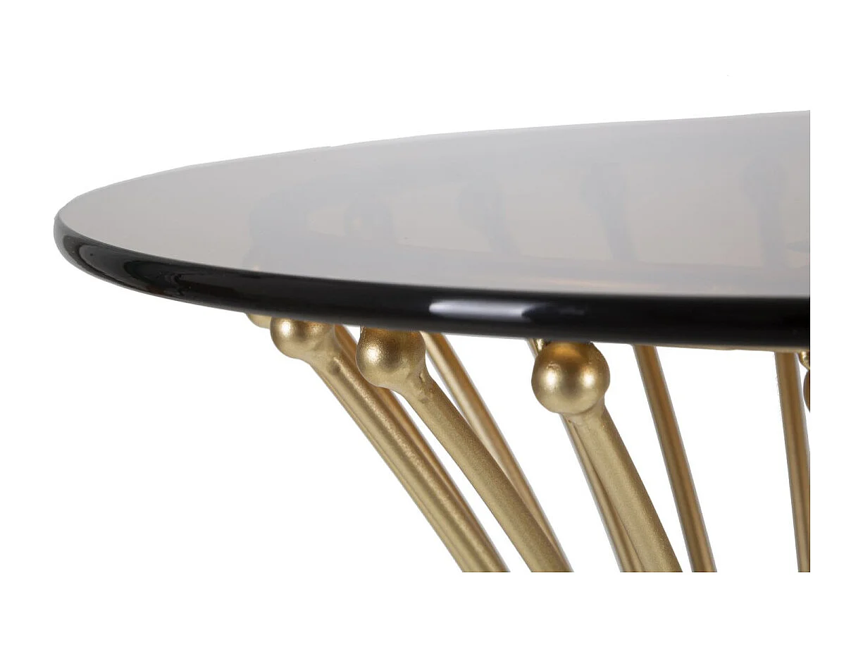 Table d'Appoint Design en Métal "Century" 82cm Or