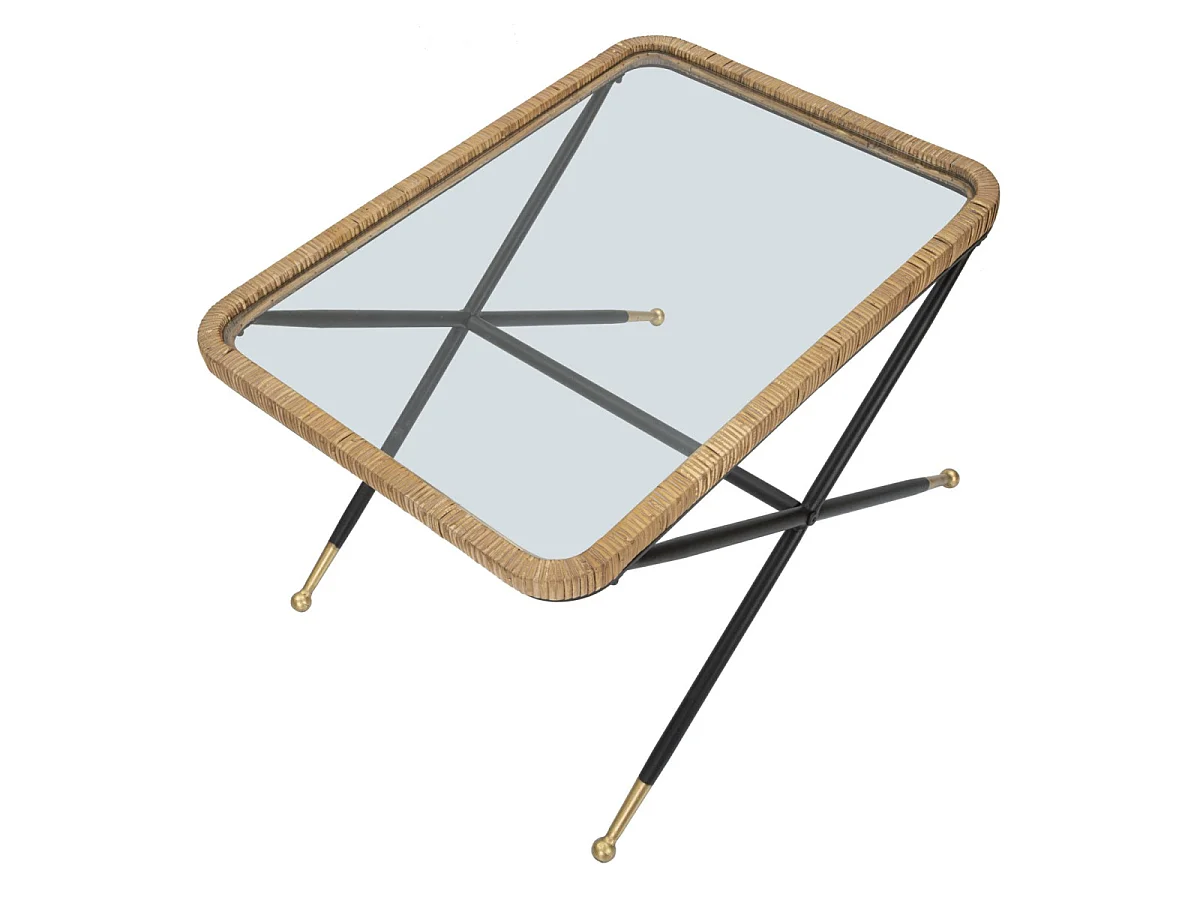 Table Basse Design "St Barth" 70cm Multicolore