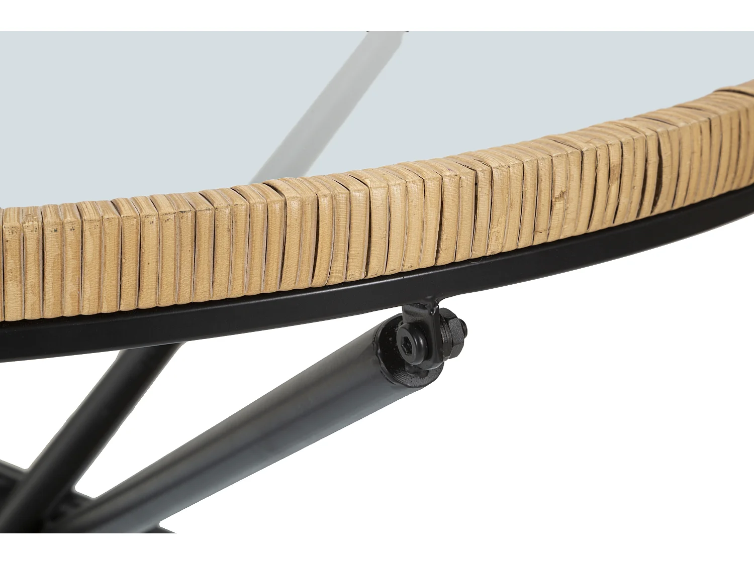 Table Basse Ronde "St Barth" 80cm Multicolore