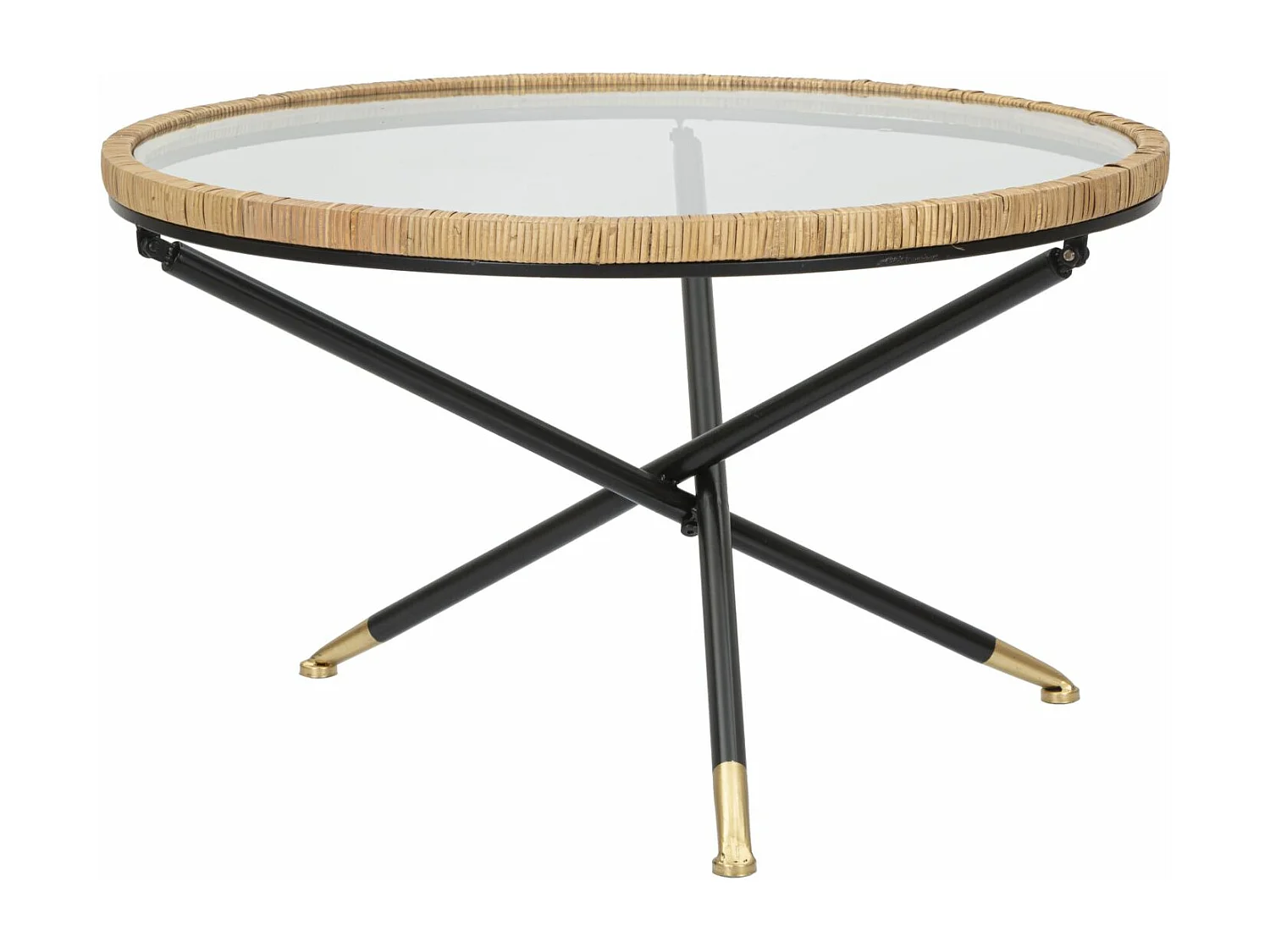 Table Basse Ronde "St Barth" 80cm Multicolore