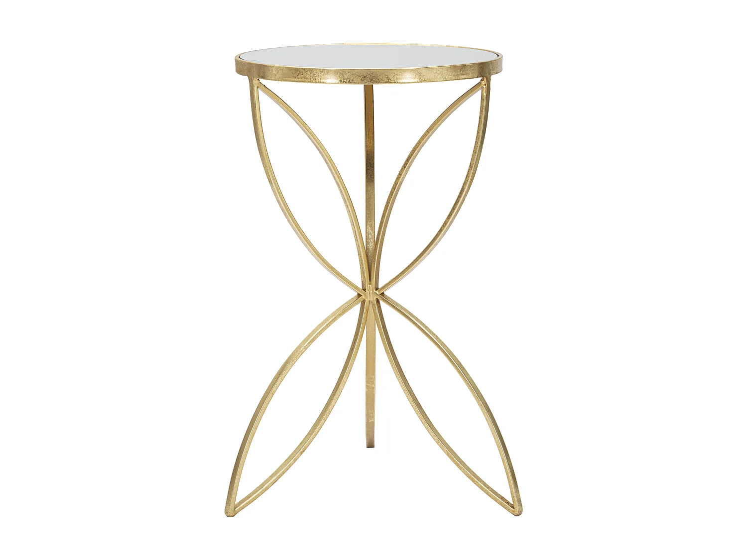Table d'Appoint Design "Butterfly" 60cm Or