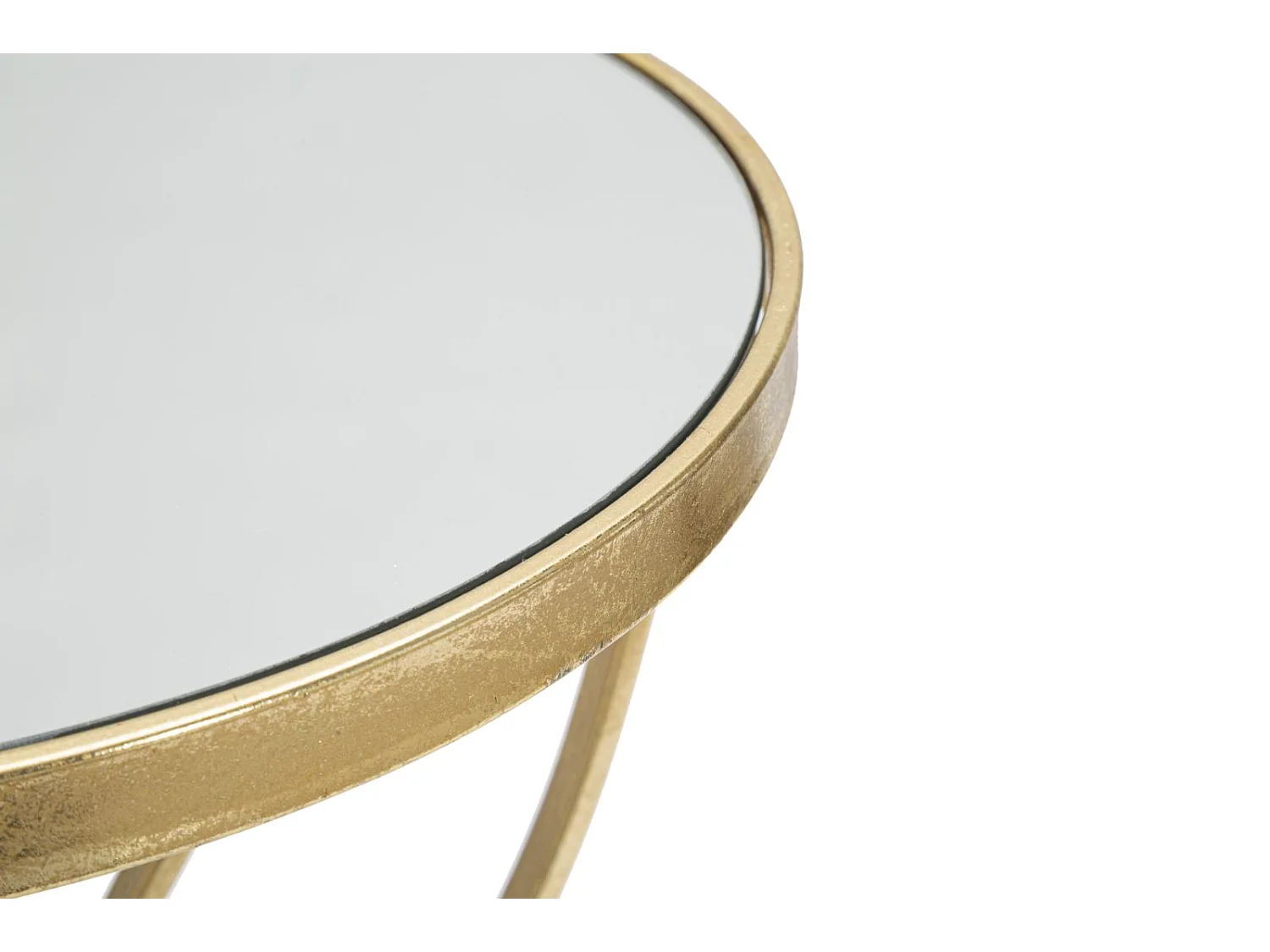 Table d'Appoint Design "Butterfly" 60cm Or