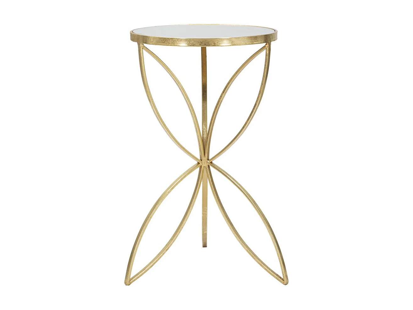 Table d'Appoint Design "Butterfly" 60cm Or