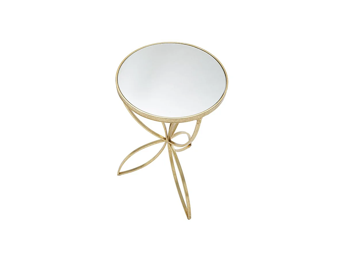 Table d'Appoint Design "Butterfly" 60cm Or