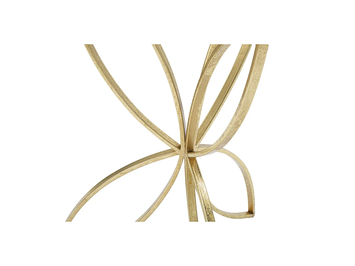 Table d'Appoint Design "Butterfly" 60cm Or