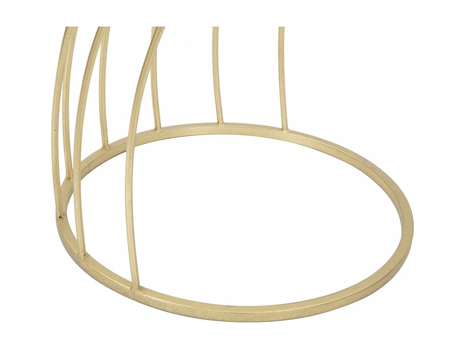 Table d'Appoint Design "Flush" 73cm Noir & Or