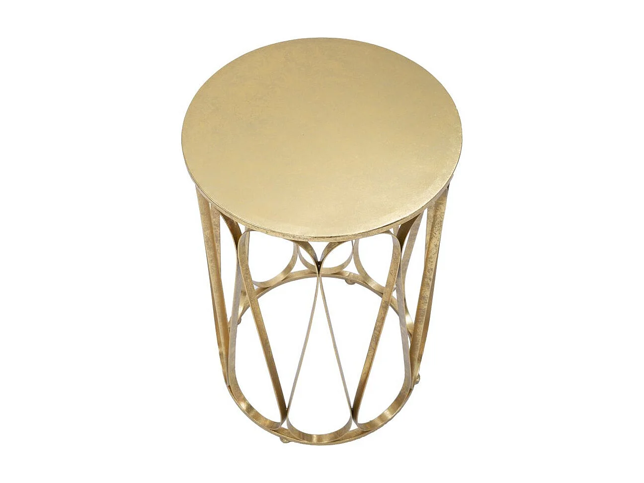 Table d'Appoint Design "Venice" 58cm Or