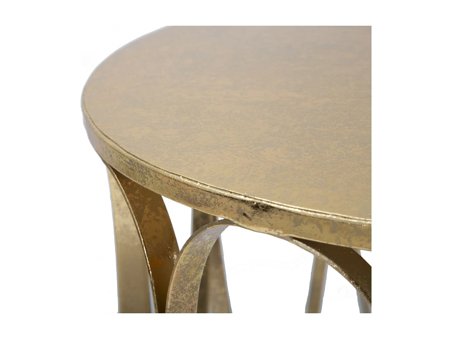 Table d'Appoint Design "Venice" 58cm Or