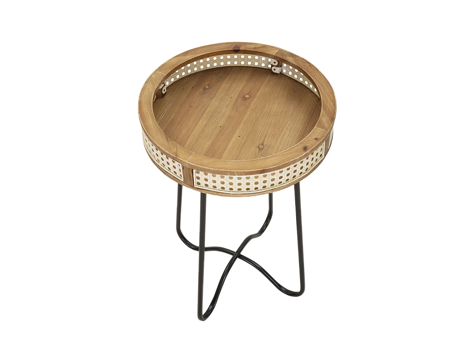 Table d'Appoint Design "Fuji" 60cm Naturel