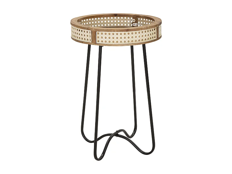 Table d'Appoint Design "Fuji" 60cm Naturel