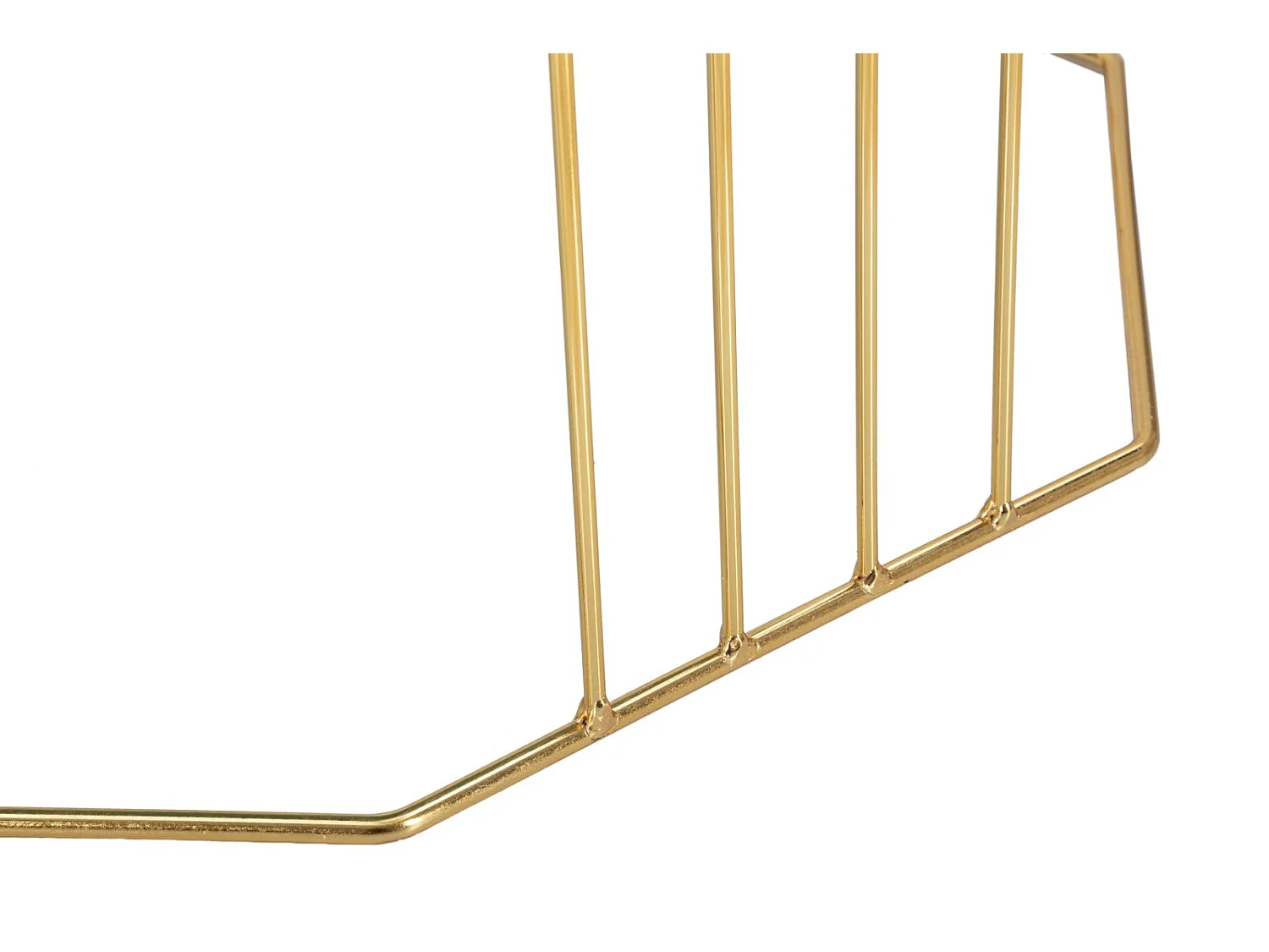 Achthoekige salontafel in metaal en zwartgoud glas, 70x70x45 cm