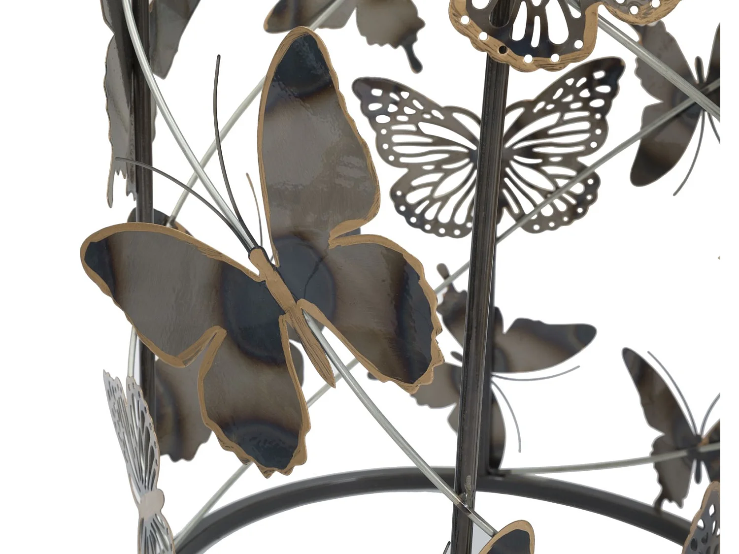 Lot de 2 Tables d'Appoint "Butterfly" 55cm Multicolore