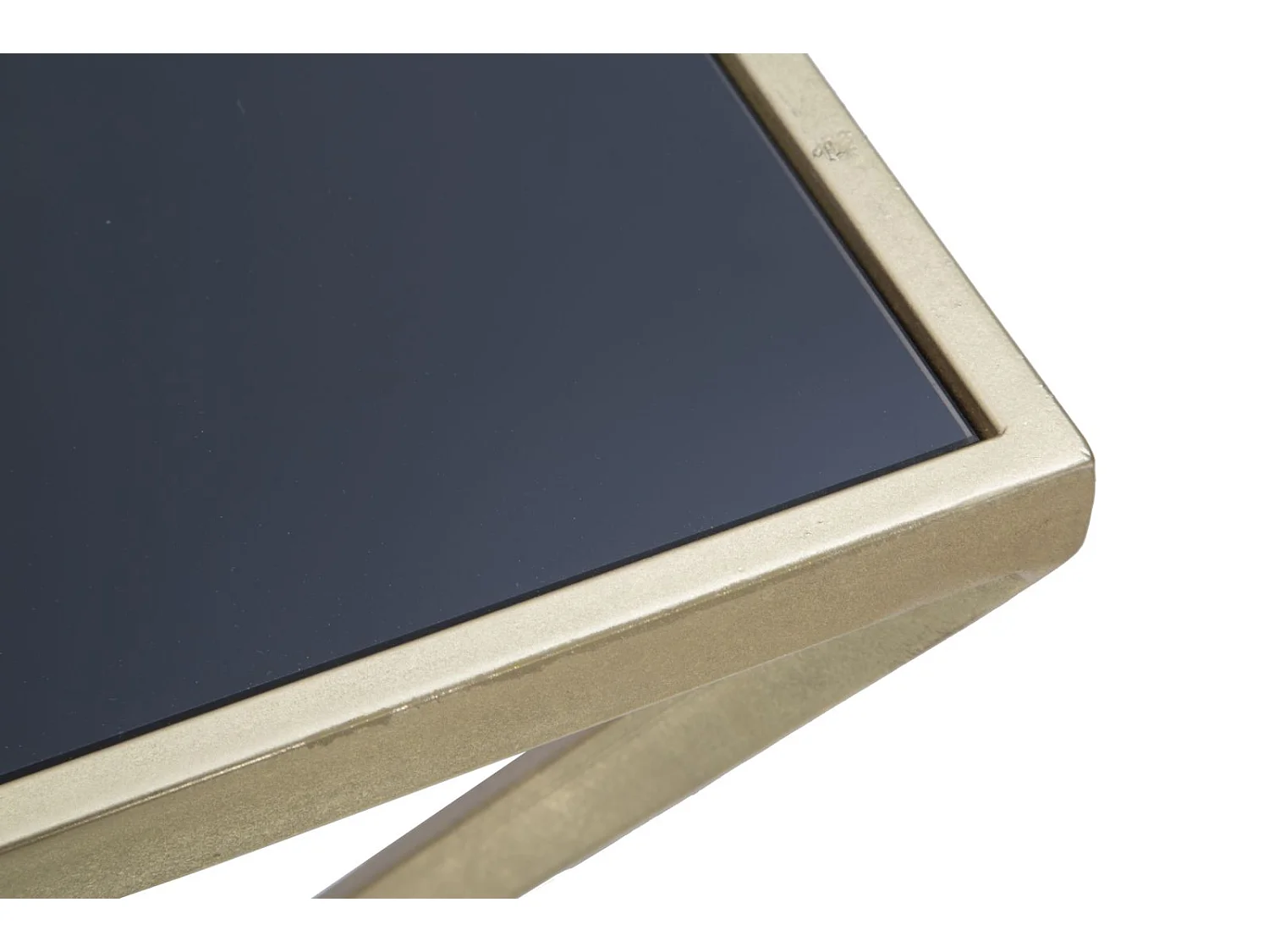 Tavolo bar piramidi in metallo dorato cm 60x60x105