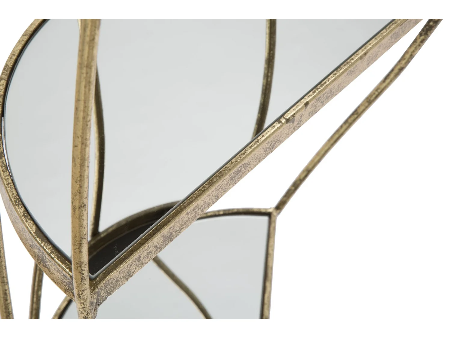 Table d'Appoint 4 Niveaux "Twisty" 86cm Or