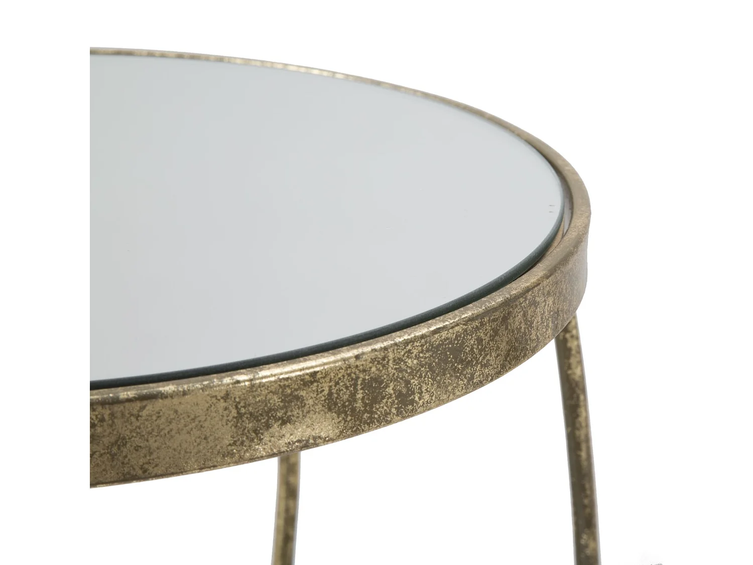 Table d'Appoint 4 Niveaux "Twisty" 86cm Or