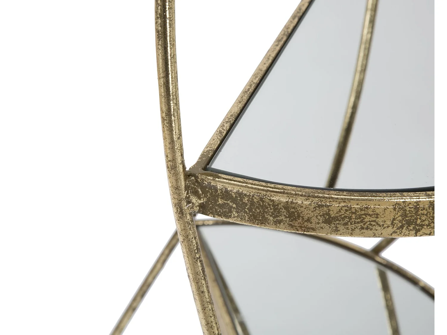 Table d'Appoint 4 Niveaux "Twisty" 86cm Or