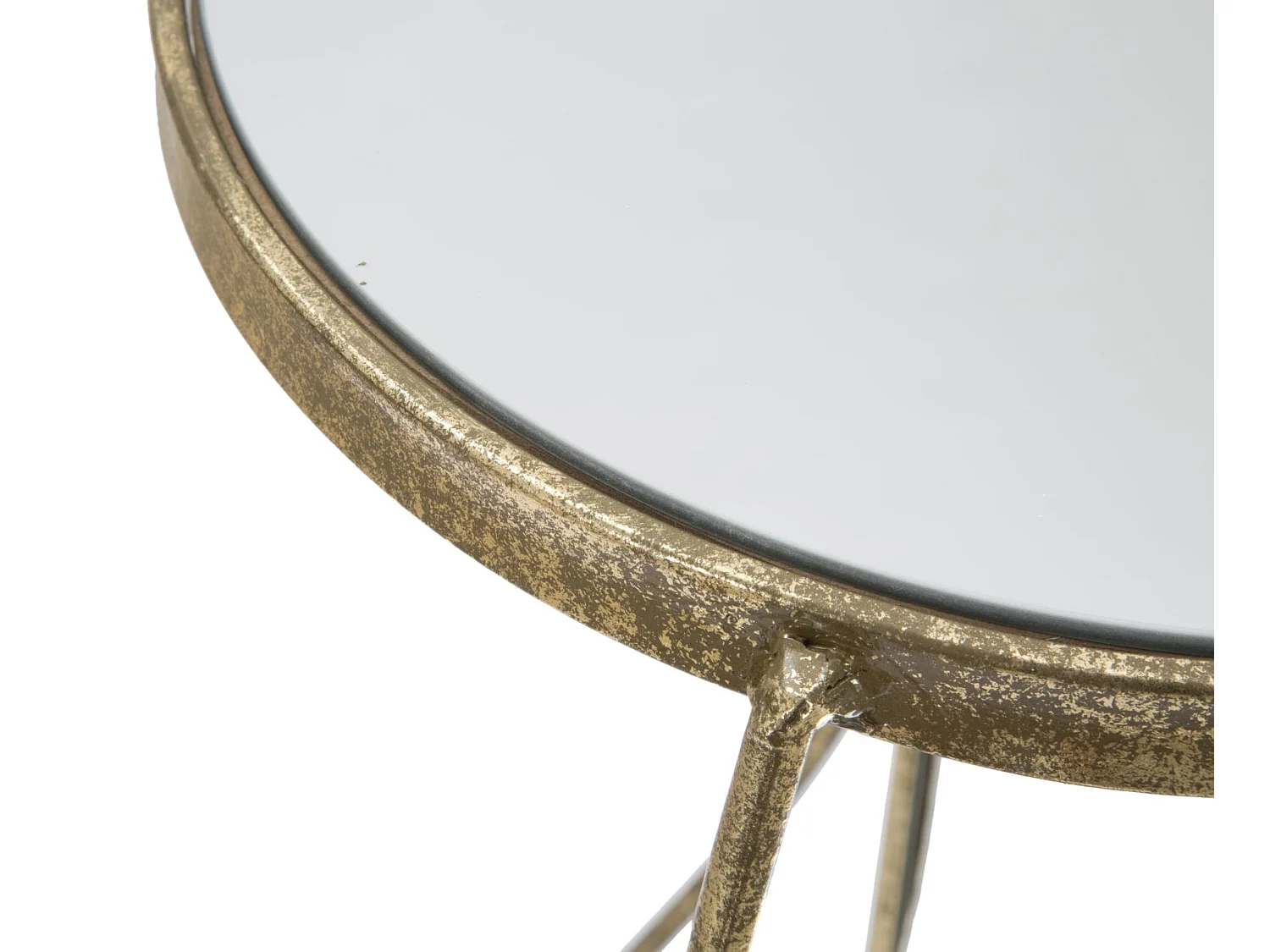 Table d'Appoint 4 Niveaux "Twisty" 86cm Or