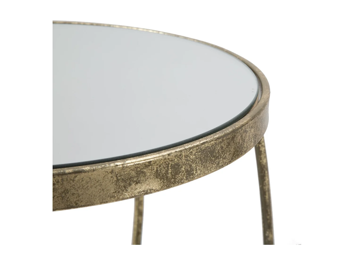 Table d'Appoint 4 Niveaux "Twisty" 86cm Or