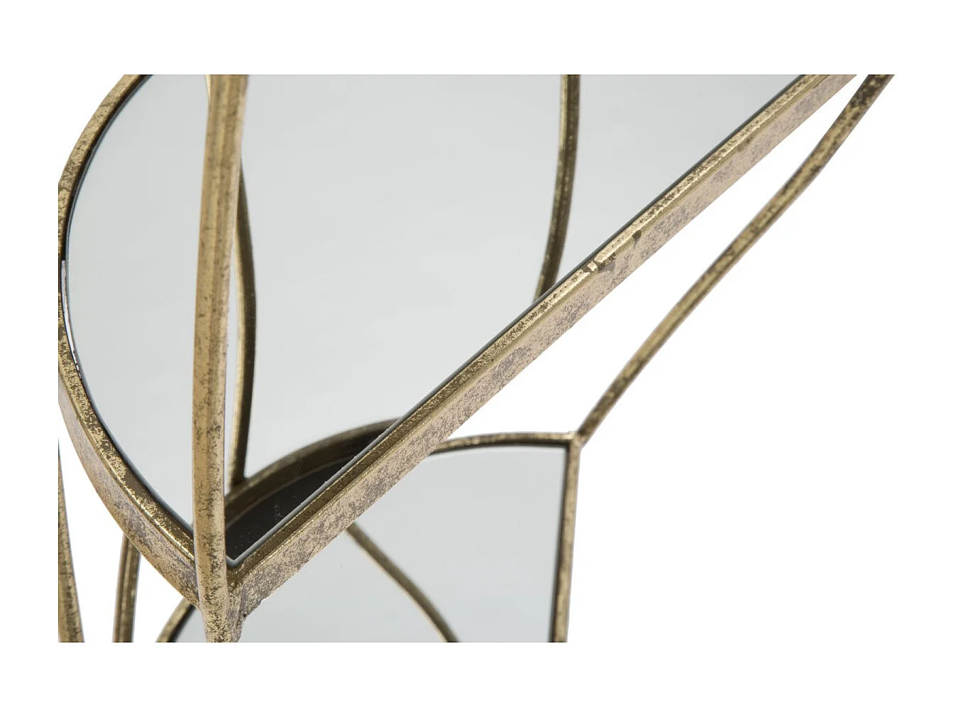 Table d'Appoint 4 Niveaux "Twisty" 86cm Or