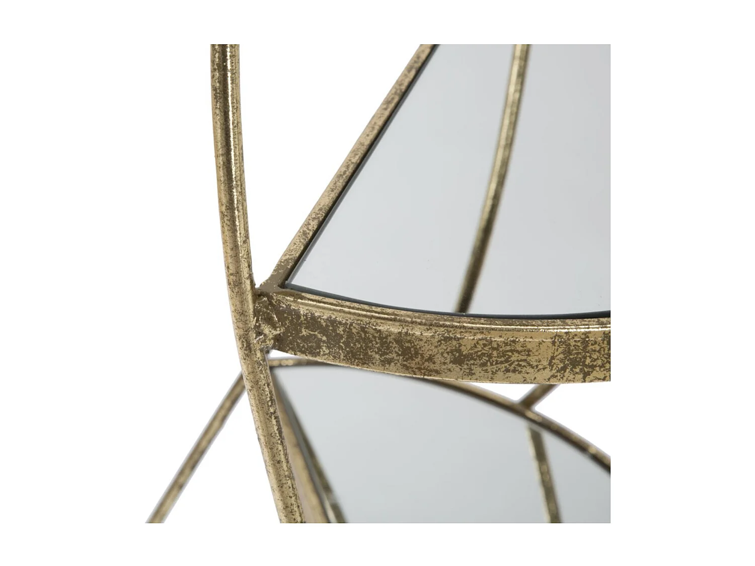 Table d'Appoint 4 Niveaux "Twisty" 86cm Or