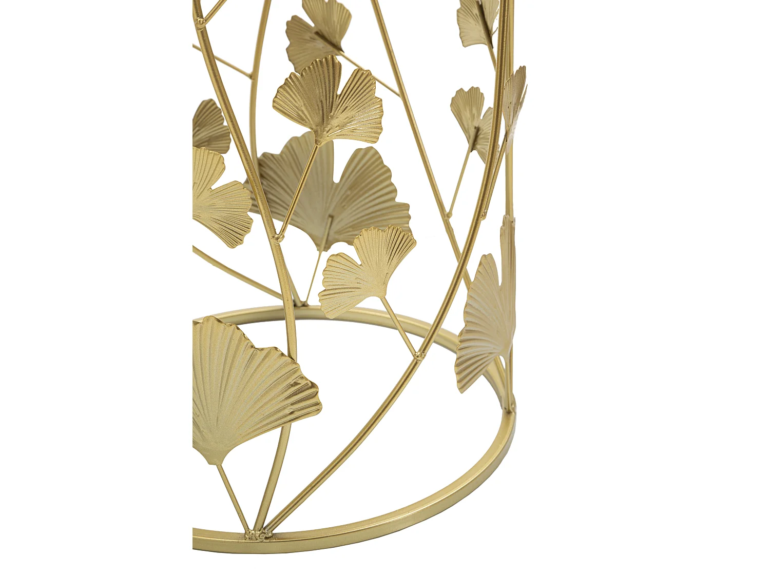 Lot de 2 Tables d'Appoint "Leavy" 55cm Or