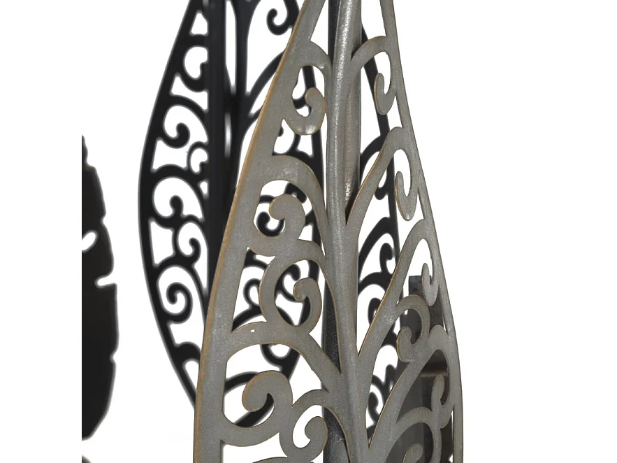 Lot de 2 Tables d'Appoint "Feuilles" 55cm Multicolore