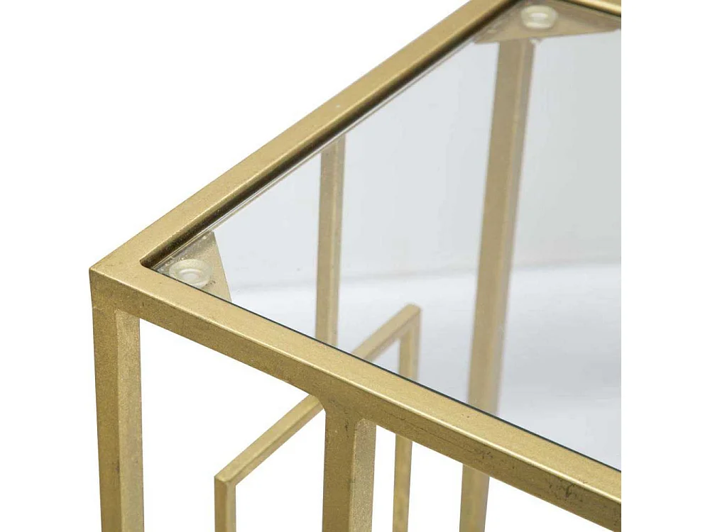 Table d'Appoint Design "Sofia" 60cm Or