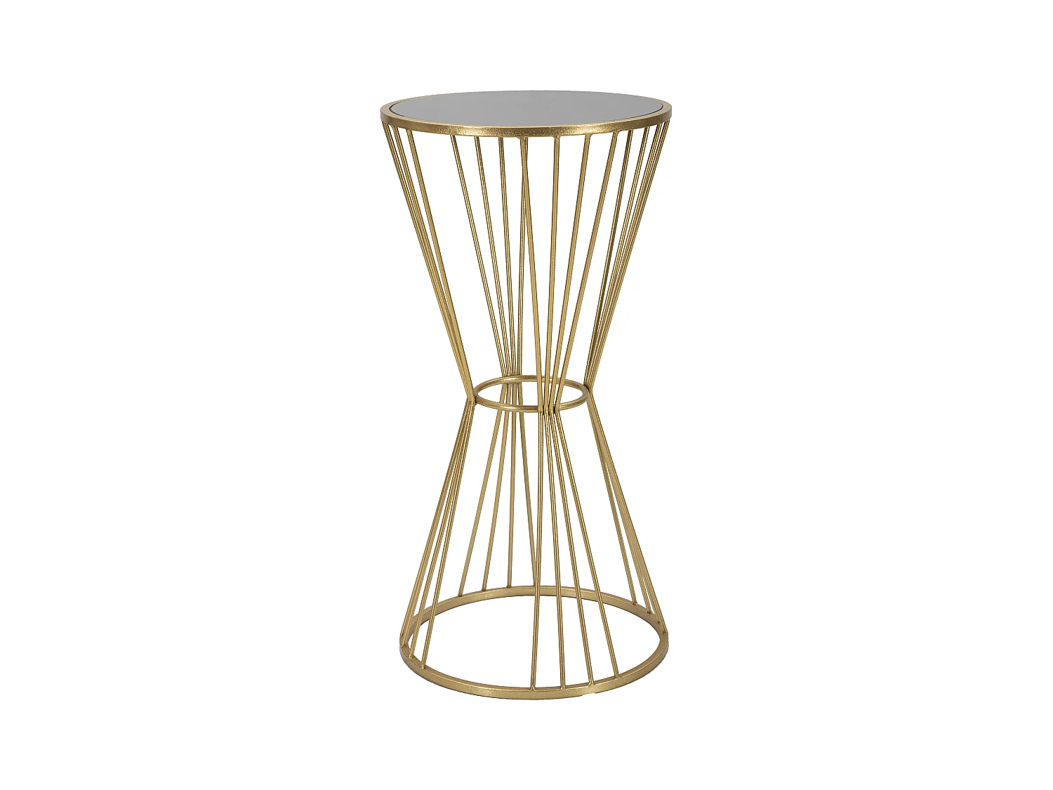 Table d'Appoint en Métal "Super" 80cm Or
