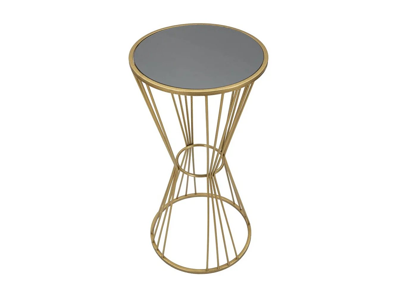 Table d'Appoint en Métal "Super" 80cm Or