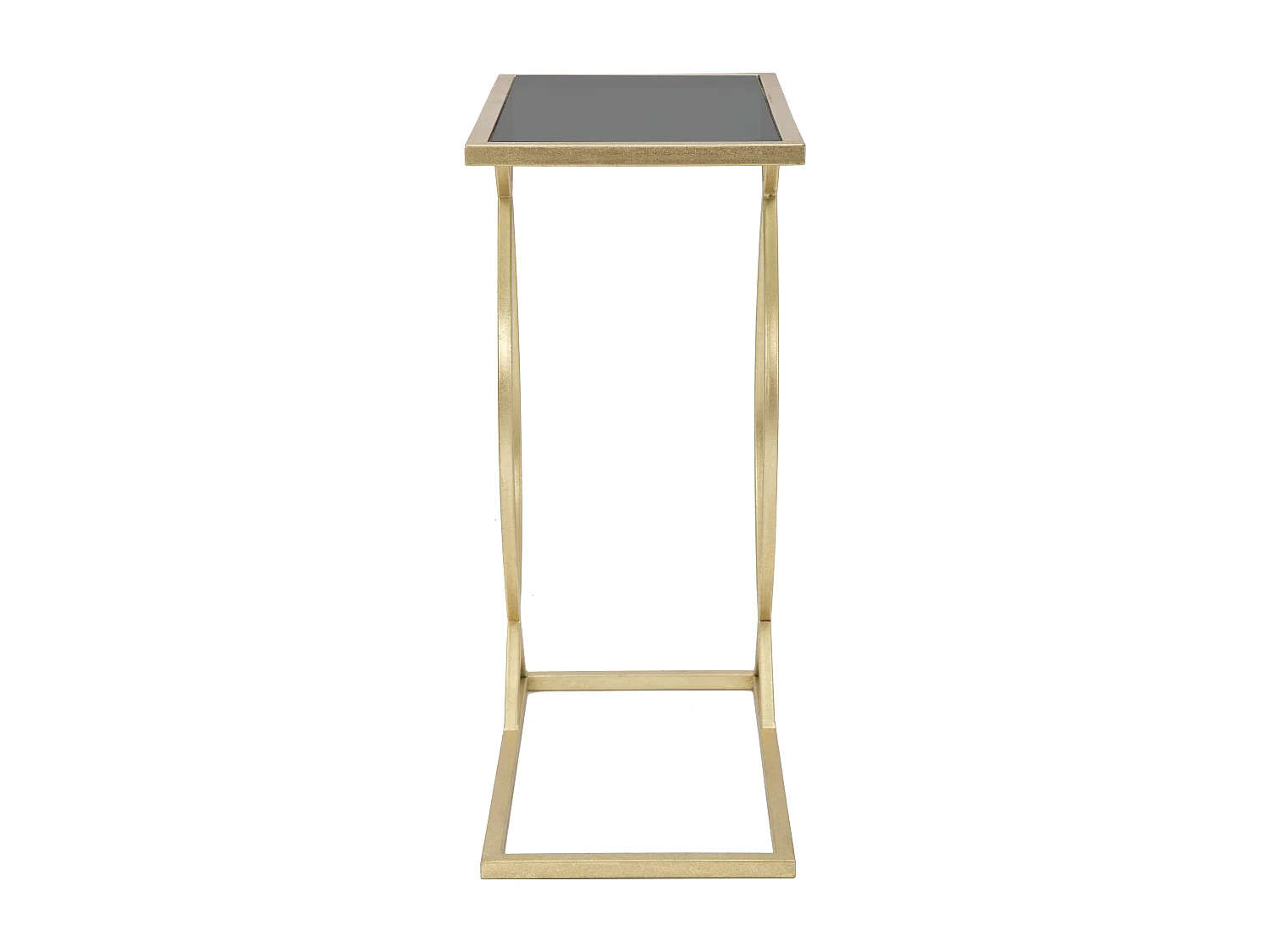 Table basse en métal doré 45,5x25,5x60 cm