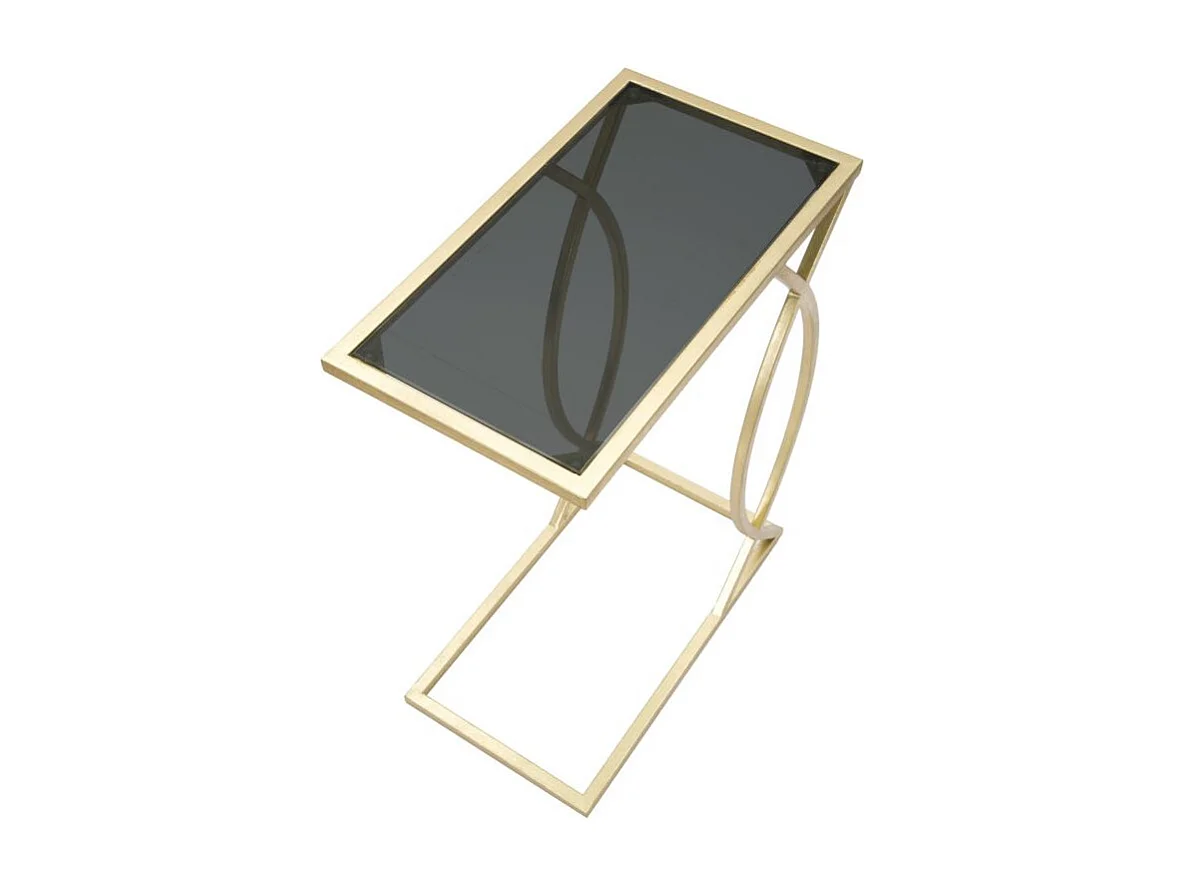 Table d'Appoint Design "Glam" 60cm Noir & Or