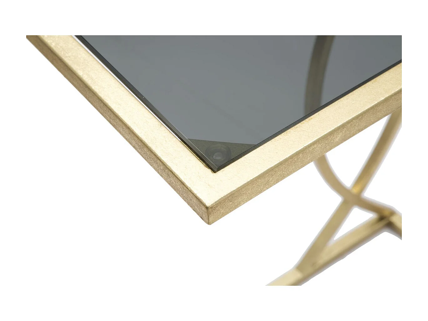 Table d'Appoint Design "Glam" 60cm Noir & Or