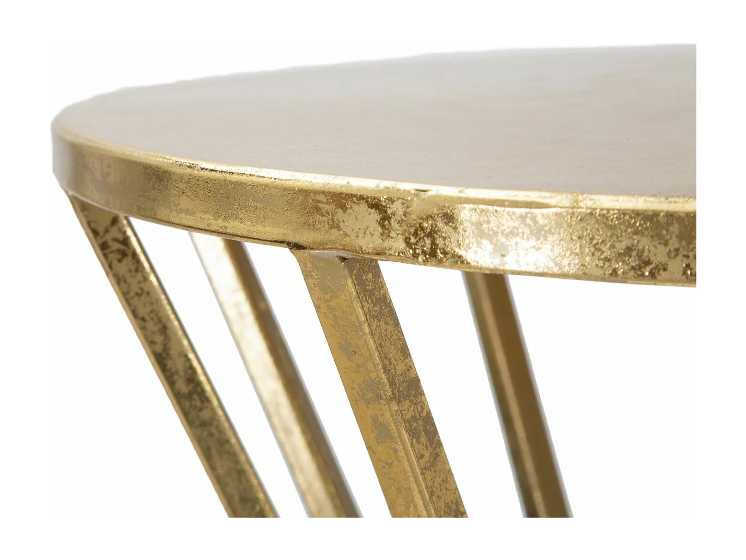 Table d'Appoint Design "Vienna" 100cm Or