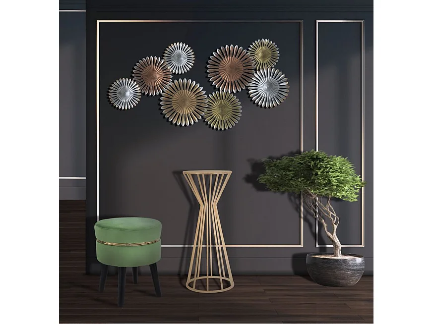 Table d'Appoint Design "Vienna" 100cm Or