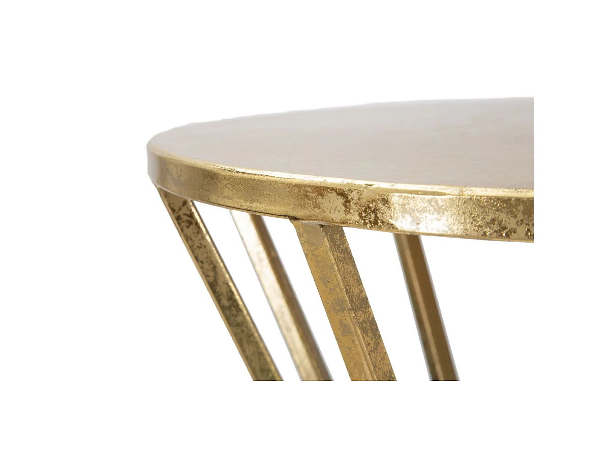 Table d'Appoint Design "Vienna" 100cm Or