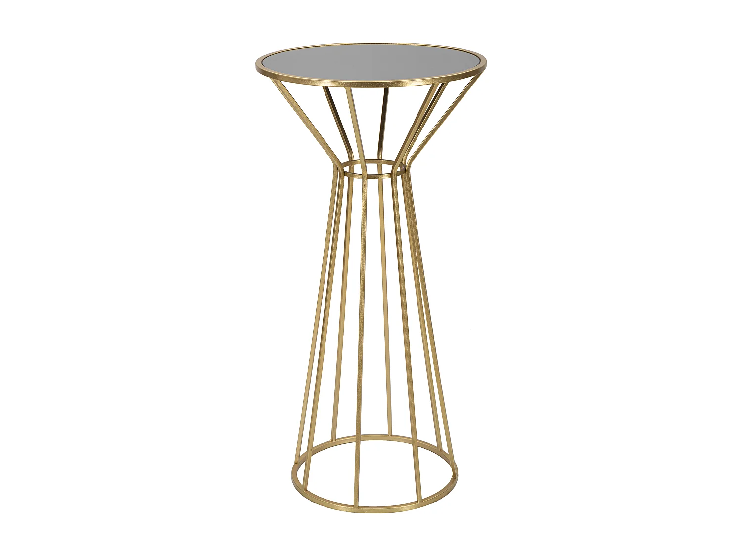 Table d'Appoint en Métal "Simple" 100cm Or